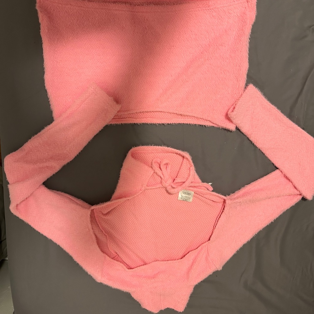 Fashion nova pink two piece set